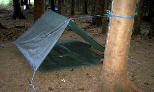 Unterkunft Shelter Wildnis Wildnispädagogik Survival Kurs Ausbildung